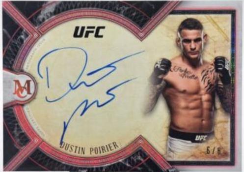 Dustin Poirier 2018 Topps UFC Museum Collection Museum Autographs #MA-DP Ruby