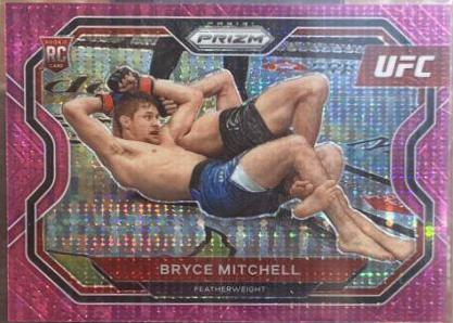 Bryce Mitchell 2021 Panini Prizm UFC Base #144 Pink Pulsar