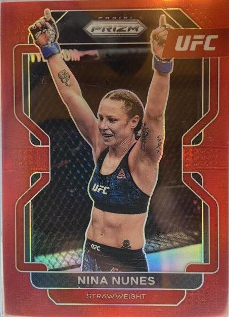 Nina Nunes 2022 Panini Prizm UFC Base #160 Red