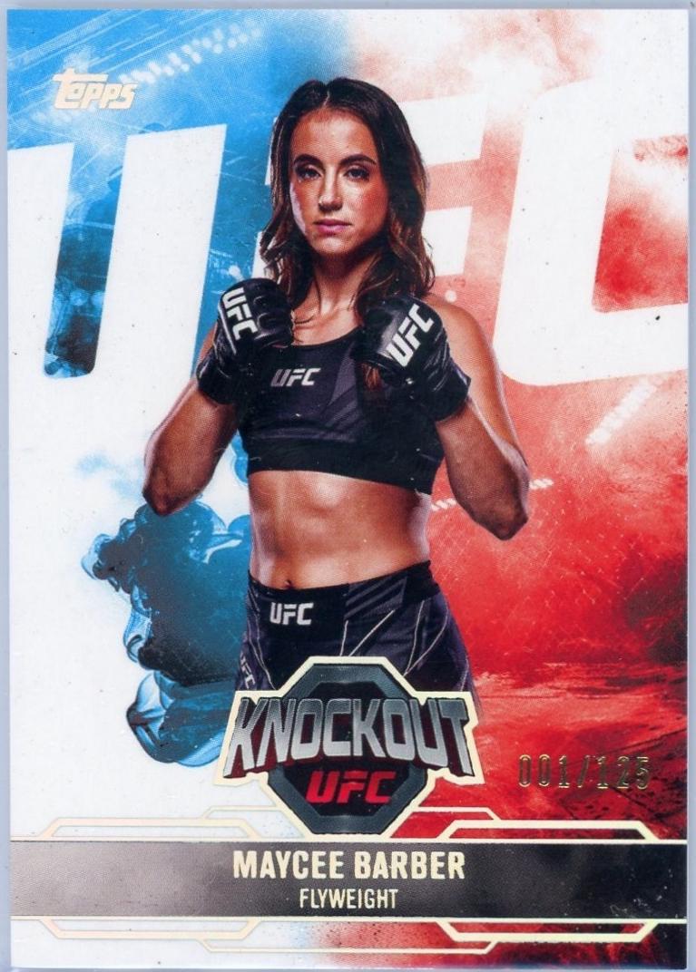 Maycee Barber 2025 Topps Knockout UFC Base #78 Holo Silver