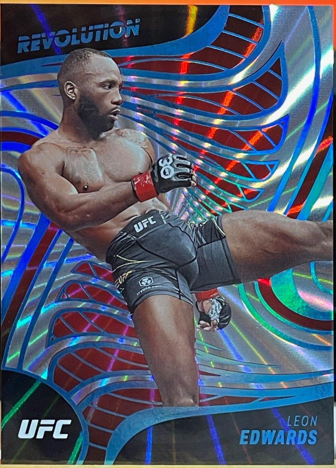 Leon Edwards 2023 Panini Chronicles UFC Revolution #19 Sunburst