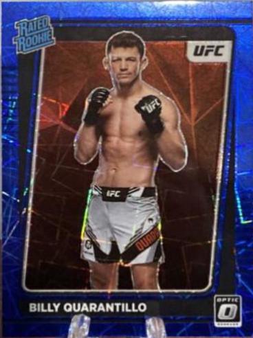 Billy Quarantillo 2022 Panini Donruss Optic UFC Base #107 Blue Velocity