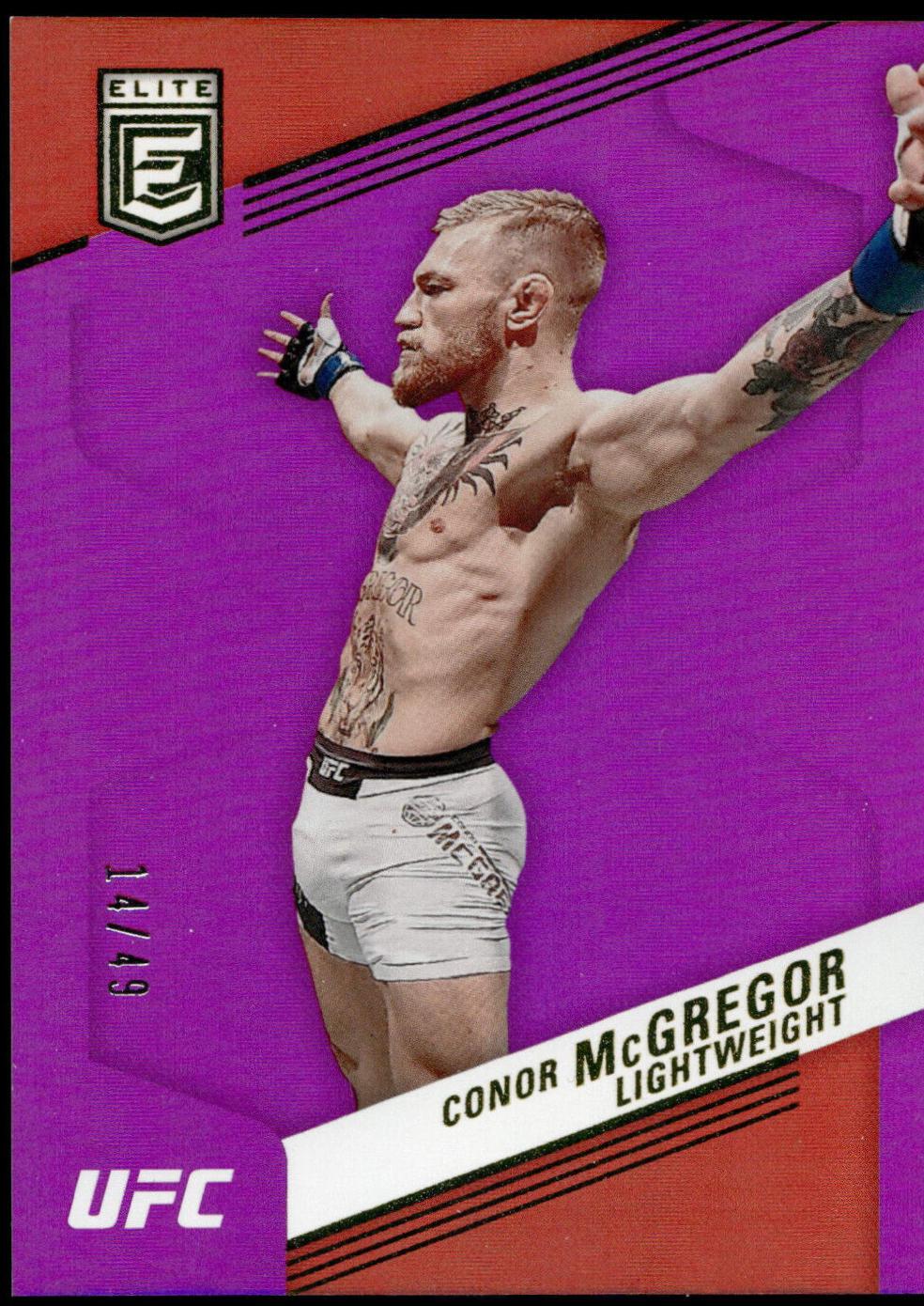 Conor McGregor 2023 Panini Chronicles UFC Base Elite #245 Purple