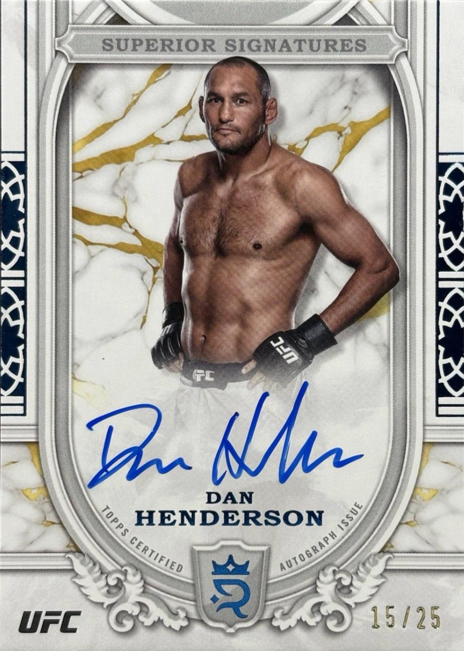 Dan Henderson 2024 Topps Royalty UFC Superior Signatures #SS-DHN Blue