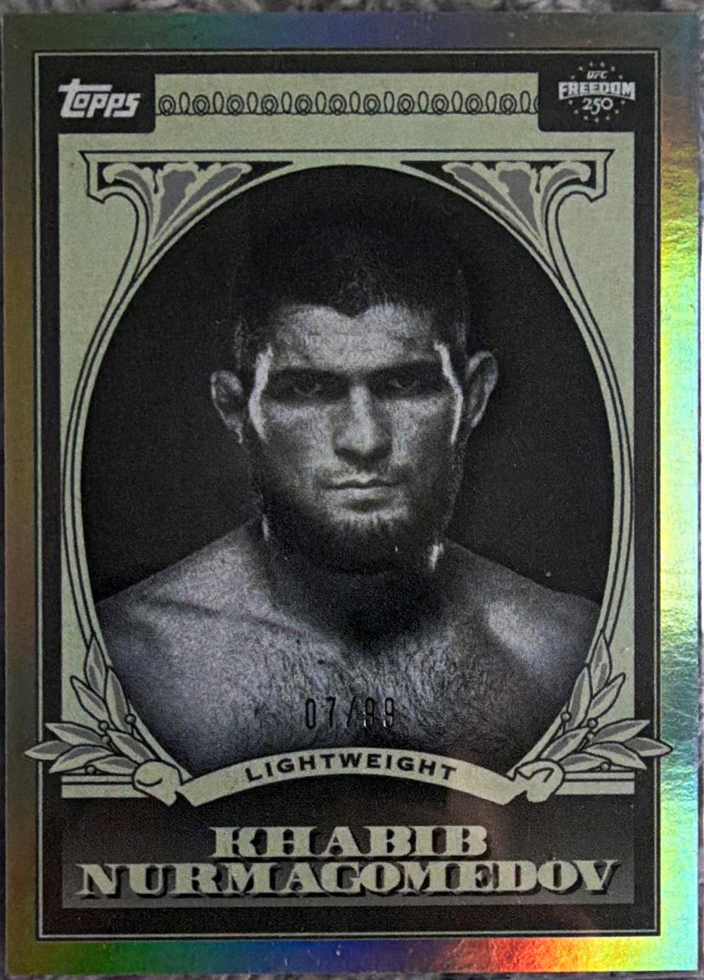 Khabib Nurmagomedov 2026 Topps UFC Freedom 250 UFC Dollar #UD-4 Green