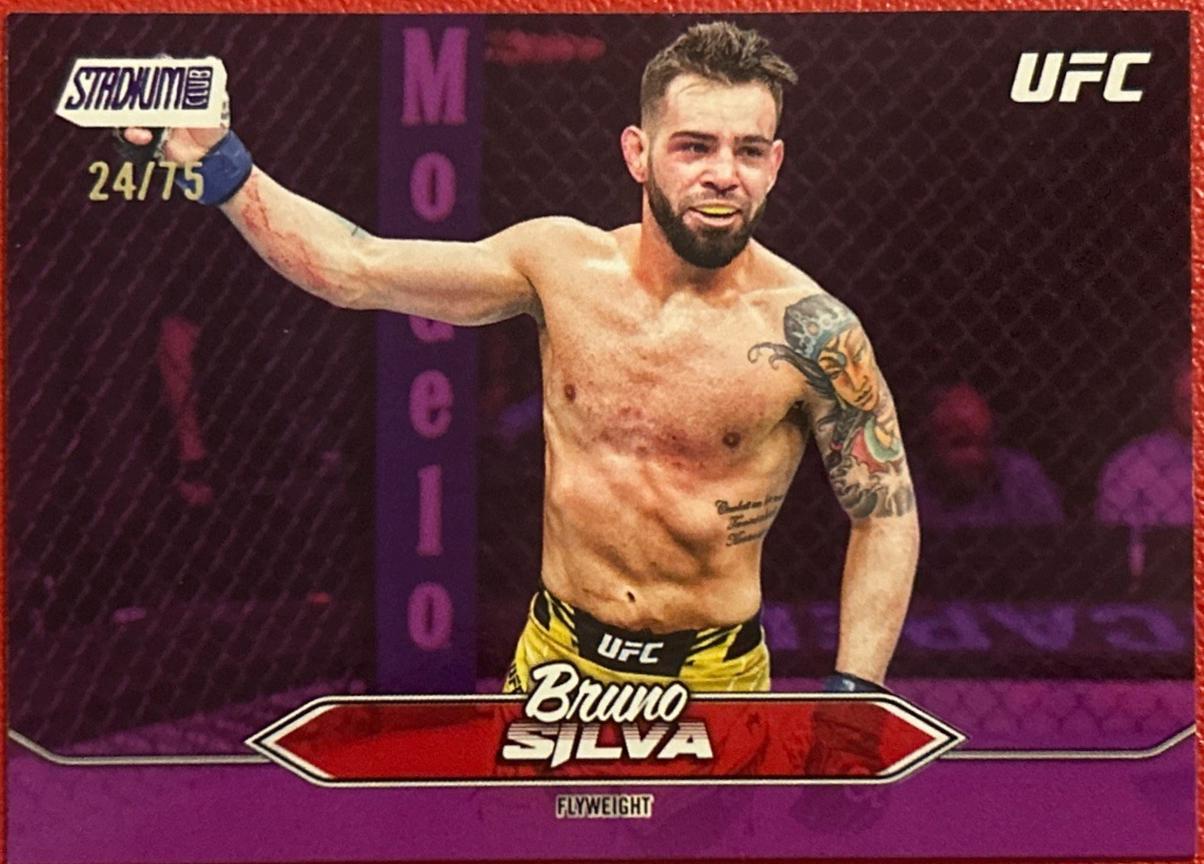 Bruno Silva 2025 Topps Stadium Club UFC Base #130 Purple