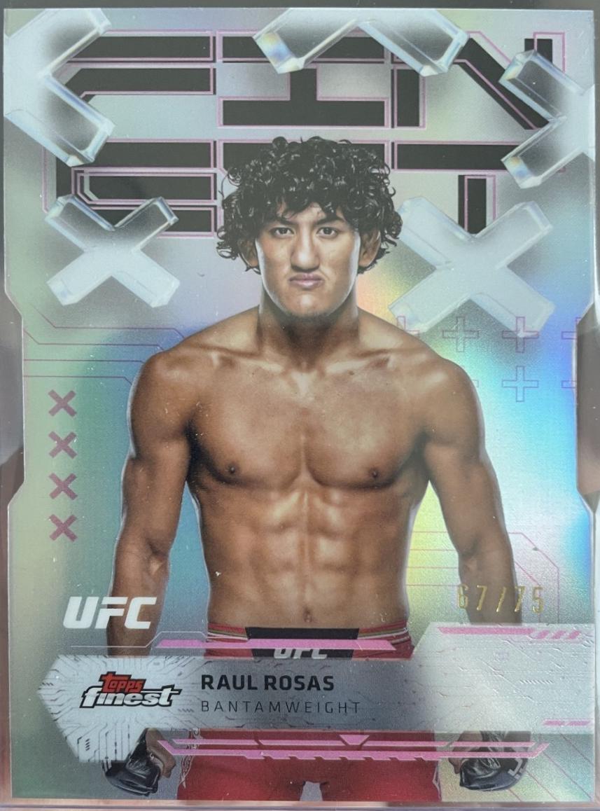 Raul Rosas 2025 Topps Finest UFC Base Common #96 Die-Cut Refractor