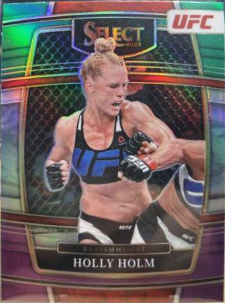 Holly Holm 2022 Panini Select UFC Concourse #19 Green and Purple
