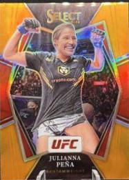 Julianna Peña 2022 Panini Select UFC Premier Level #183 Orange