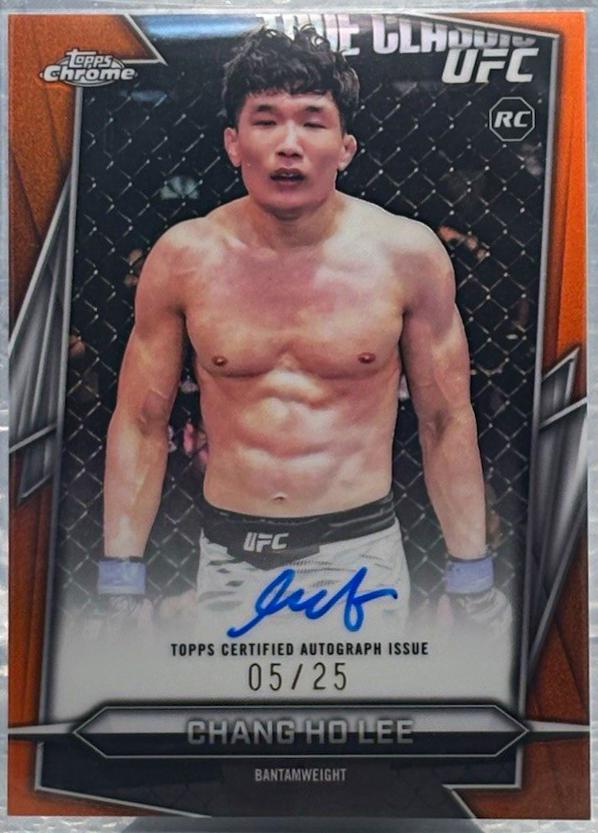 Chang Ho Lee 2026 Topps Chrome UFC Base Autographs #BAV-CE Orange Refractor