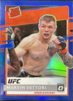Marvin Vettori 2021 Panini Chronicles UFC Base Optic Rated Rookies #209 Blue