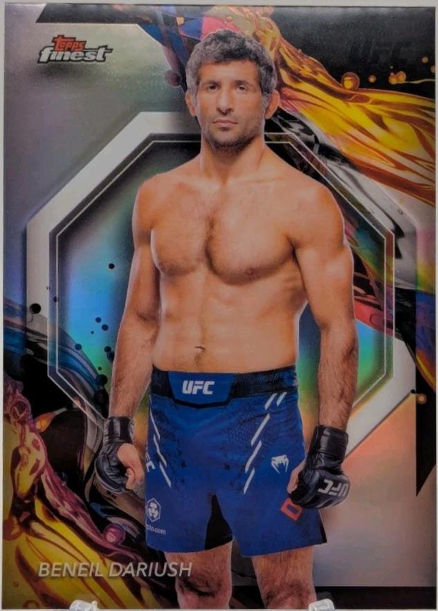 Beneil Dariush 2024 Topps Finest UFC Base Uncommon #196 Refractor