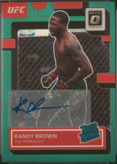 Randy Brown 2023 Panini Donruss Optic UFC Base Rated Rookies Signatures #105 Green