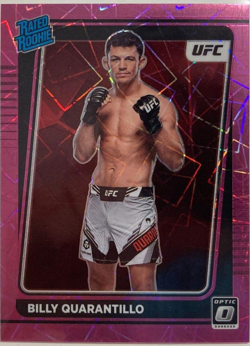 Billy Quarantillo 2022 Panini Donruss Optic UFC Base #107 Pink Velocity