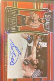 Magomed Ankalaev 2022 Panini Select UFC Octagon Action Signatures #17 Red