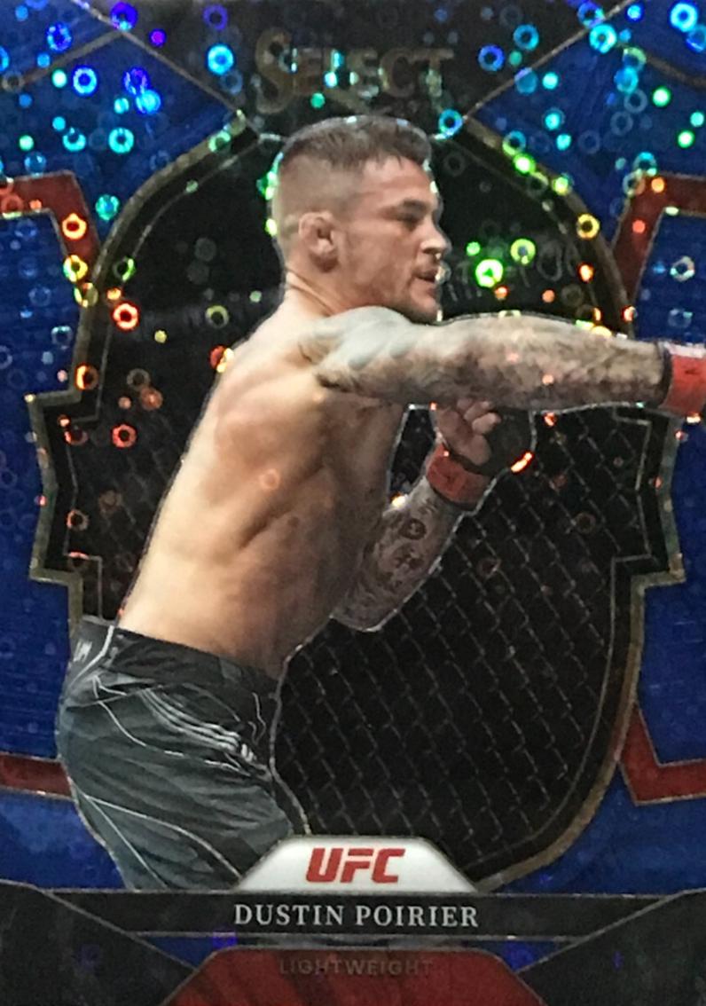 Dustin Poirier 2023 Panini Select UFC Concourse #75 Blue Disco