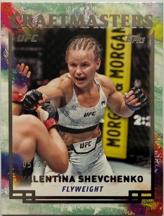 Valentina Shevchenko 2024 Topps Knockout UFC Craftmasters #CRM-6 Black