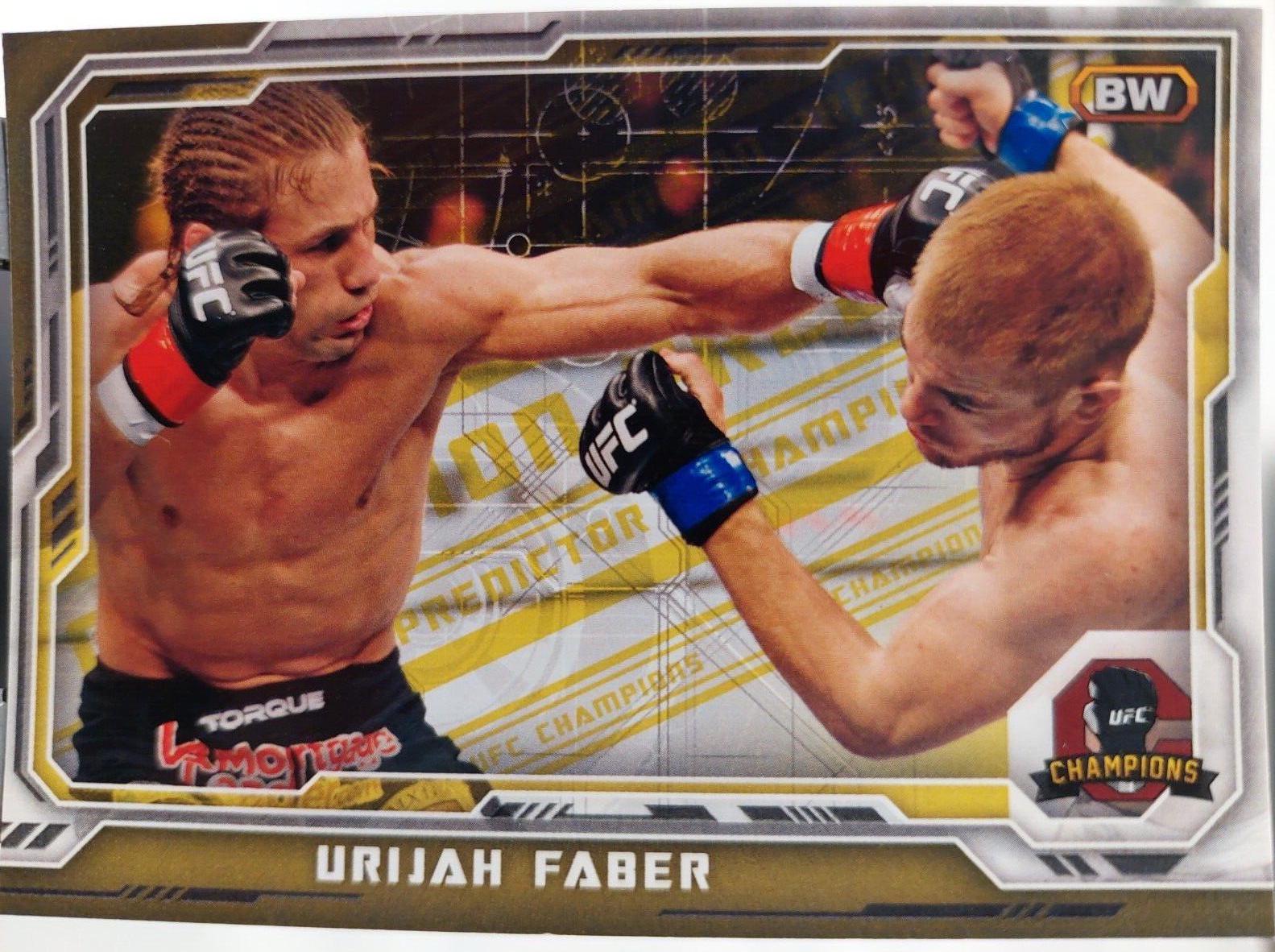 Urijah Faber 2014 Topps UFC Champions Base #88 Gold Champions Predictor