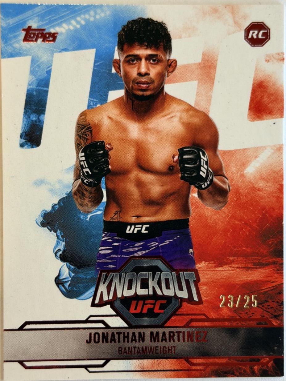 Jonathan Martinez 2025 Topps Knockout UFC Base #8 Red
