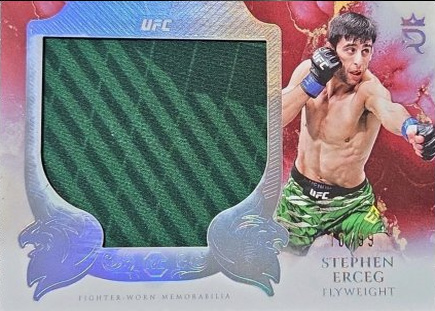 Stephen Erceg 2025 Topps Royalty UFC Rookie Jumbo Relics #RJR-SE Platinum