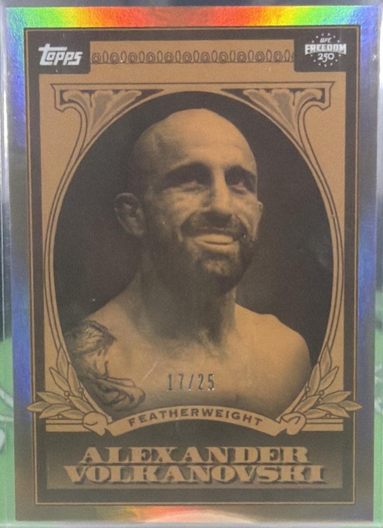 Alexander Volkanovski 2026 Topps UFC Freedom 250 UFC Dollar #UD-5 Orange