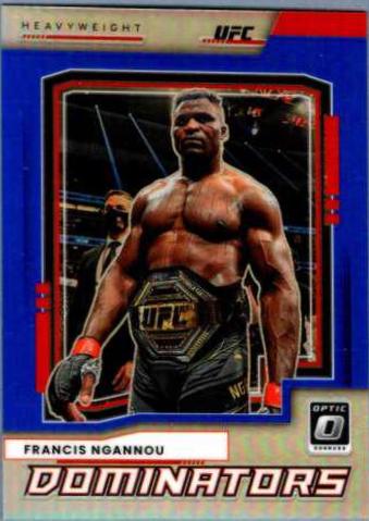Francis Ngannou 2022 Panini Donruss Optic UFC Dominators #22 Blue