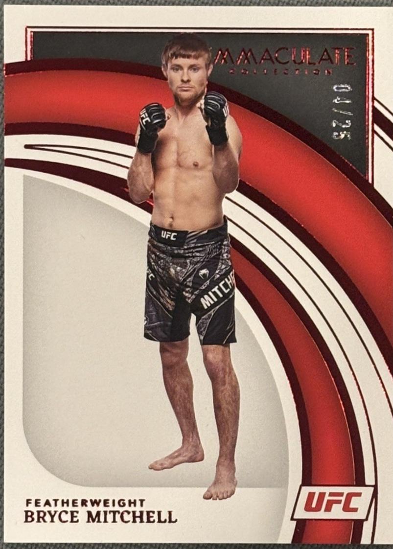 Bryce Mitchell 2022 Panini Immaculate UFC Base #11 Red