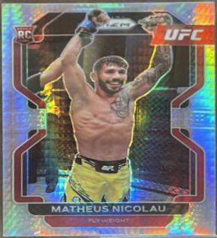 Matheus Nicolau 2022 Panini Prizm UFC Base #168 Hyper