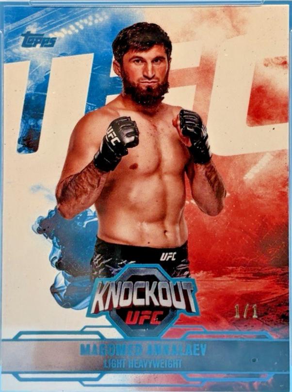 Magomed Ankalaev 2025 Topps Knockout UFC Base #76 Platinum