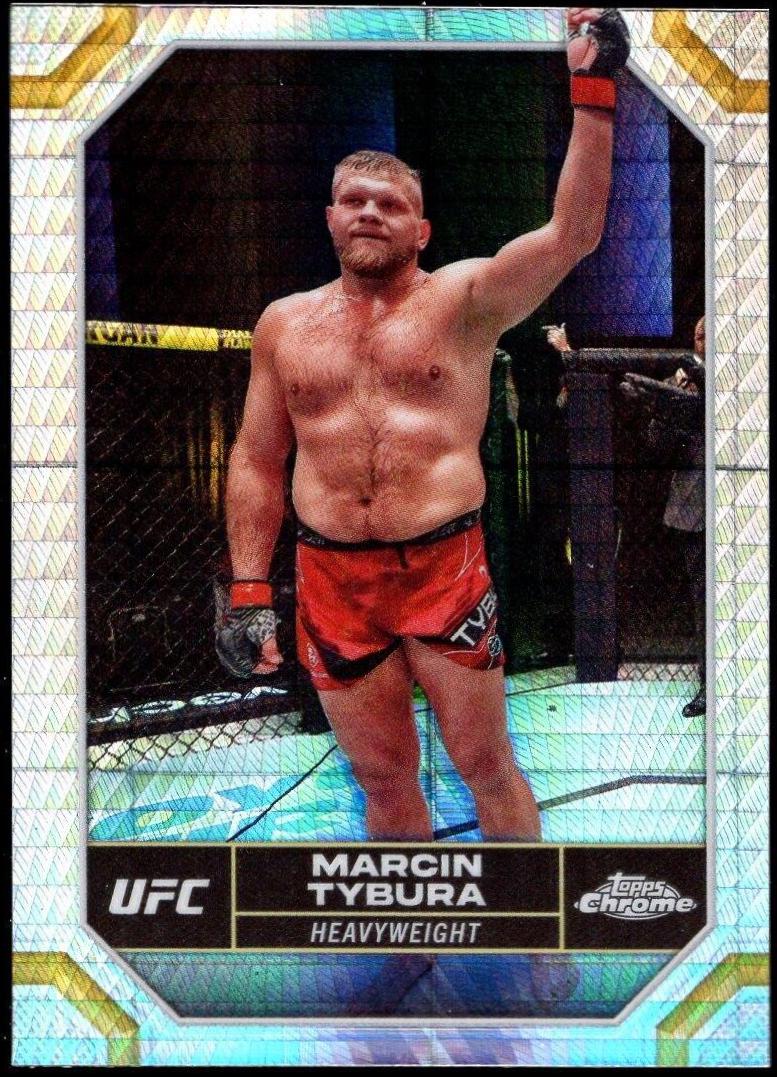 Marcin Tybura 2024 Topps Chrome UFC Base #122 Prism Refractor