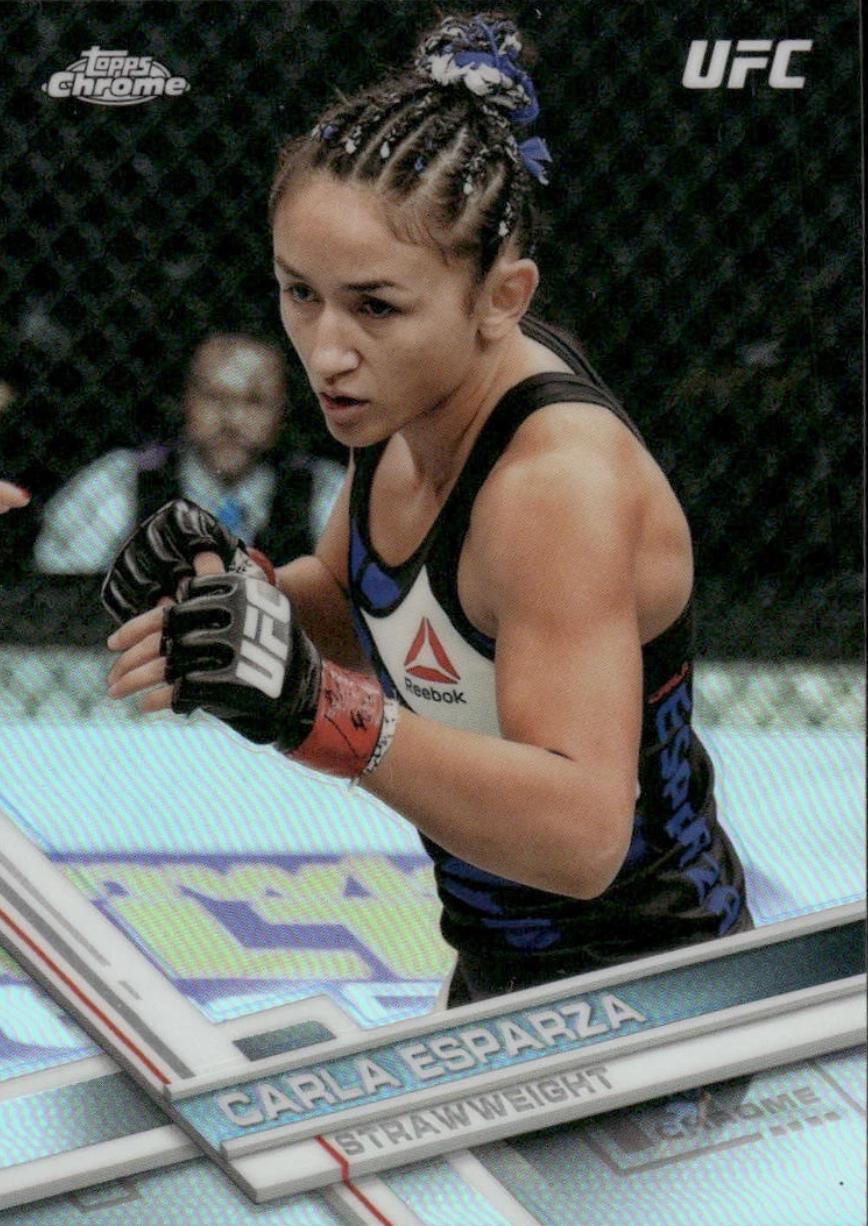 Carla Esparza 2017 Topps Chrome UFC Base #76 Refractor