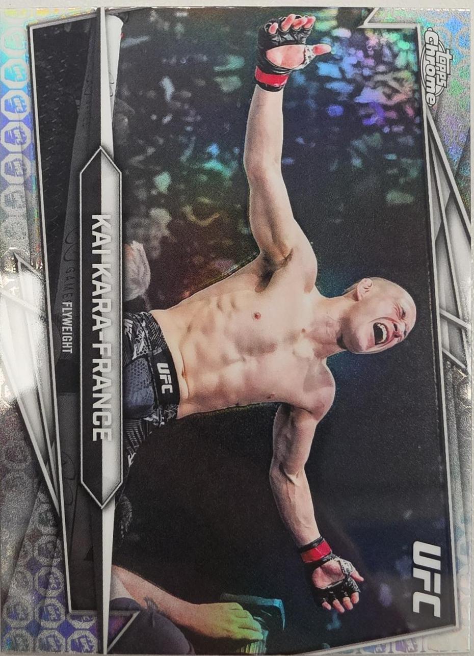 Kai Kara-France 2026 Topps Chrome UFC Base #109 UFC Glove Refractor