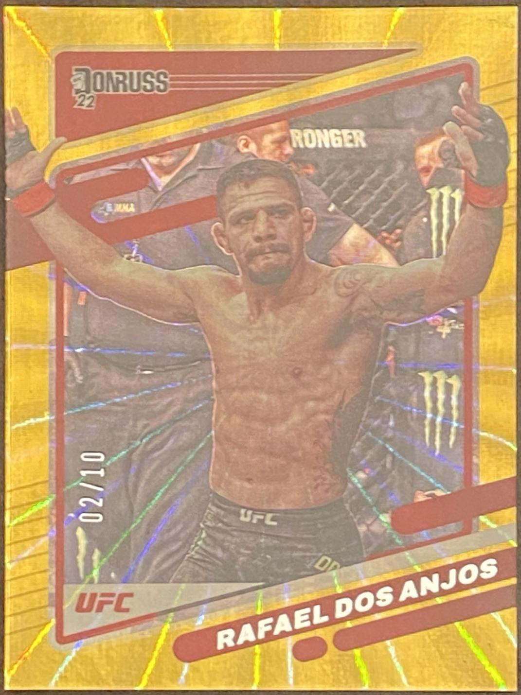 Rafael Dos Anjos 2022 Panini Donruss UFC Base #96 Gold