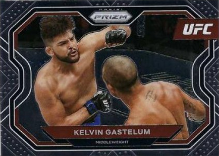 Kelvin Gastelum 2021 Panini Prizm UFC Base #161 Green