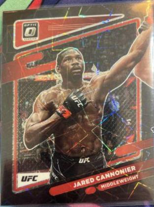 Jared Cannonier 2022 Panini Donruss Optic UFC Base #26 Black Velocity