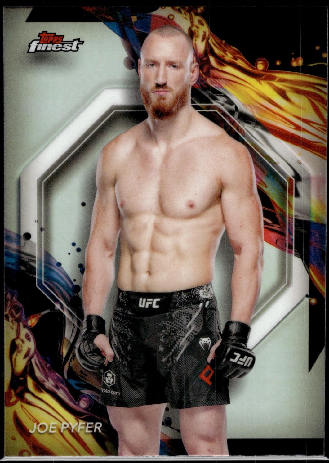 Joe Pyfer 2024 Topps Finest UFC Base Uncommon #168 Refractor