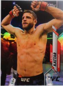 Calvin Kattar 2020 Topps UFC Base #22 Rainbow Foil