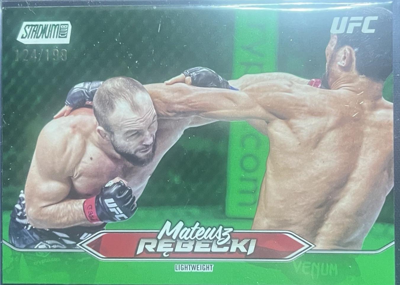 Mateusz Rębecki 2025 Topps Stadium Club UFC Base #158 Green