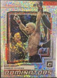 Charles Oliveira 2022 Panini Donruss Optic UFC Dominators #20 White Sparkle