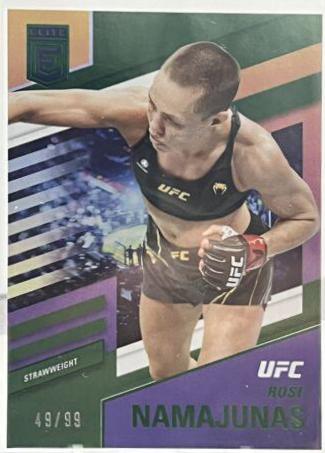 Rose Namajunas 2022 Panini Chronicles UFC Base Elite #248 Green