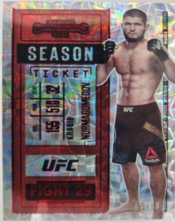 Khabib Nurmagomedov 2021 Panini Chronicles UFC Base XR #190 Asia Red