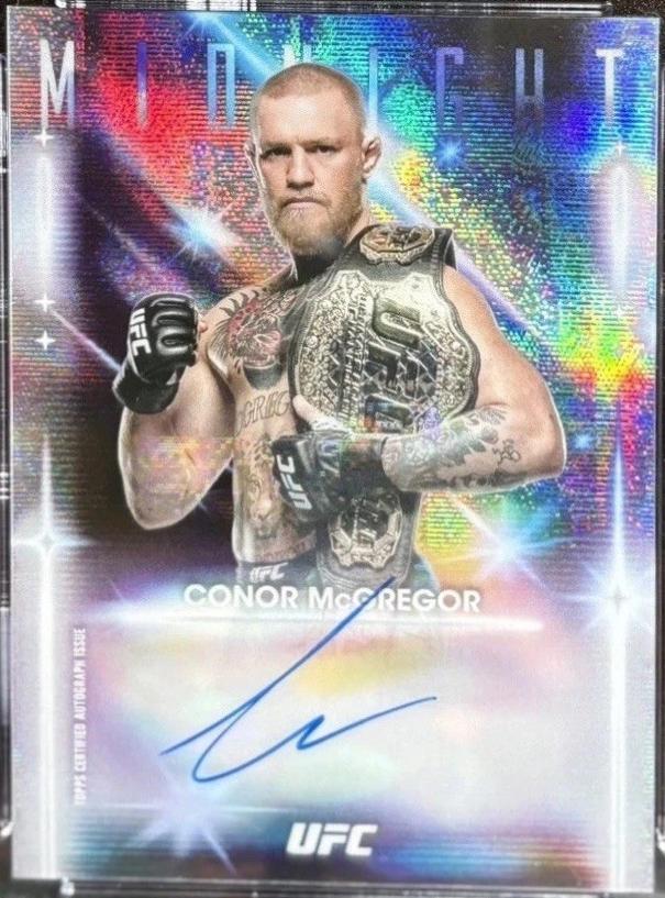 Conor McGregor 2025 Topps Midnight UFC Glimmer Graphs #GRG-CM Moon Beam