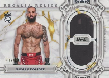Roman Dolidze 2024 Topps Royalty UFC Regalia Relics #RAR-39 Green