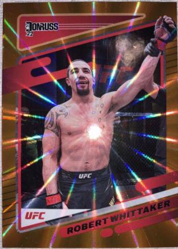 Robert Whittaker 2022 Panini Donruss UFC Base #28 Orange