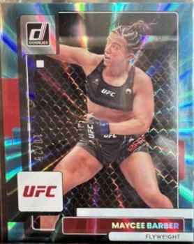 Maycee Barber 2023 Panini Donruss UFC Base #155 Teal Laser