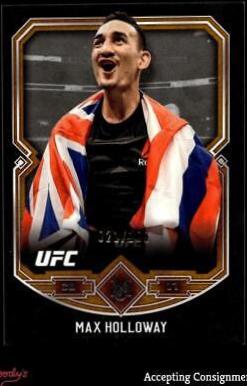 Max Holloway 2017 Topps Museum Collection UFC Base #11 Copper