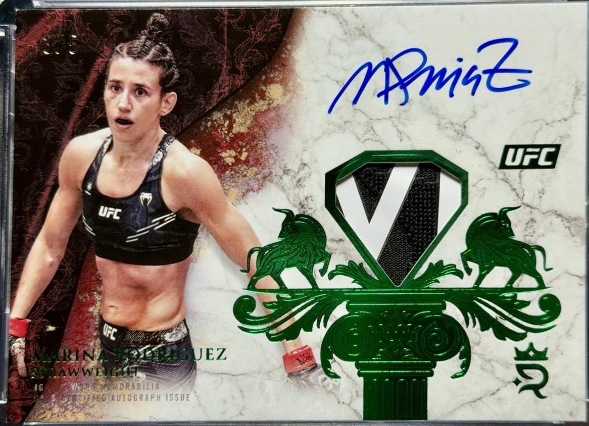 Marina Rodriguez 2025 Topps Royalty UFC Royalty Relic Signatures #RYR-MZ Green