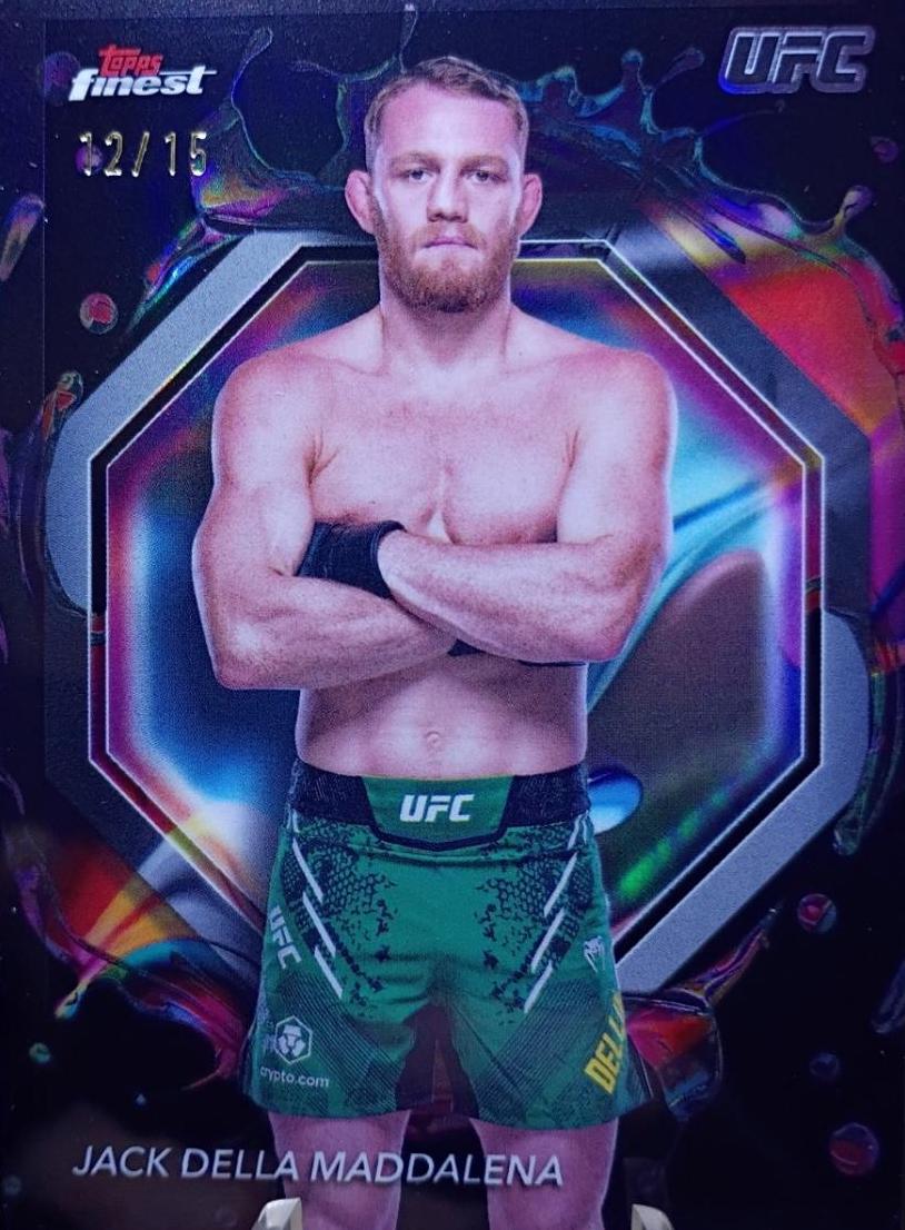 Jack Della Maddalena 2024 Topps Finest UFC Base Rare #220 Refractor