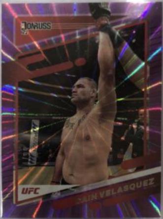 Cain Velasquez 2022 Panini Donruss UFC Base #125 Purple Laser