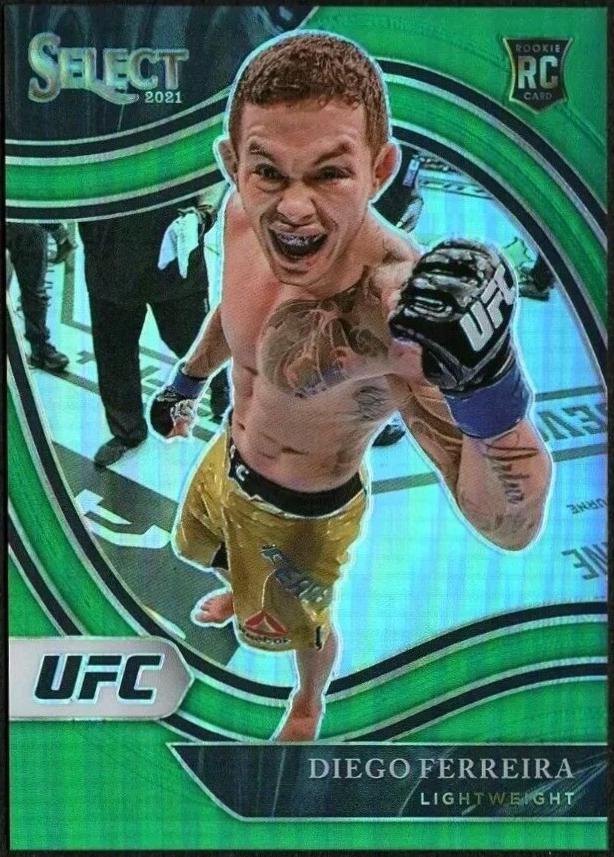 Diego Ferreira 2021 Panini Select UFC Octagonside #289 Green